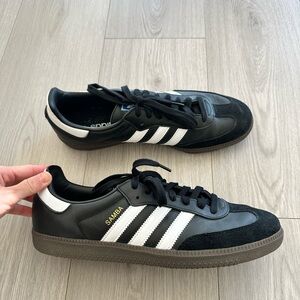 Men’s Adidas Originals Samba Sneakers Black White US 11